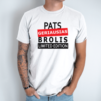 Unisex marškinėliai su spauda „Pats geriausias brolis“