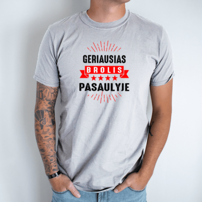 pilka-vyriski-marskineliai-geriausias-brolis-pasaulyje