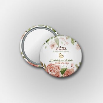 Mini veidrodelis dovanos vestuvių dalyviams