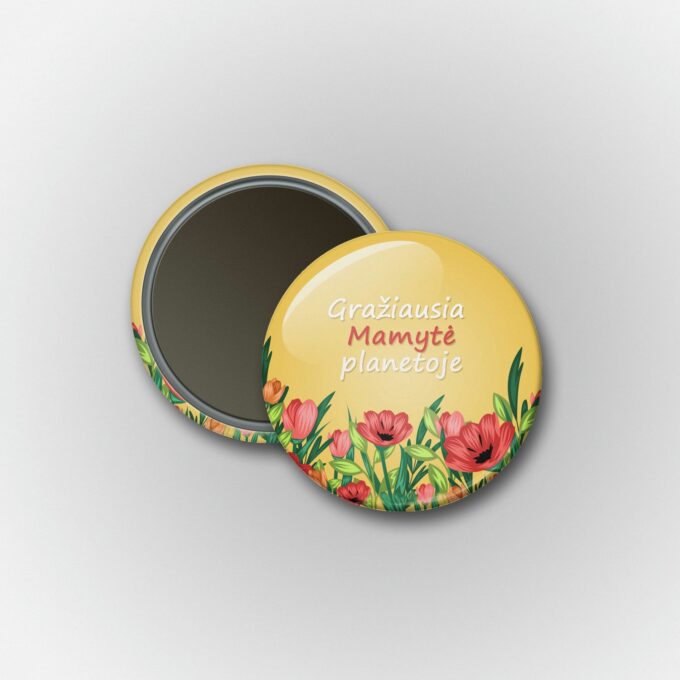 Šaldytuvo magnetukai „Gražiausia mamytė pasaulyje“