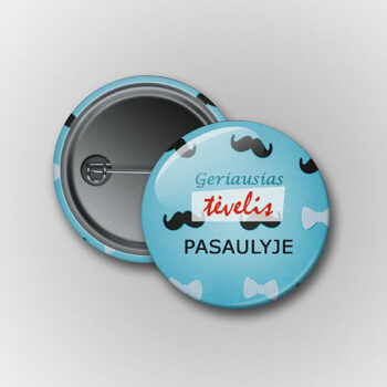 Prisegamas zenkliukas Geriausias Tėtis