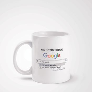 Keramikinis puodelis „Tata wie wszystko“