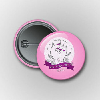 Prisegamas ženkliukas Kieta moteris