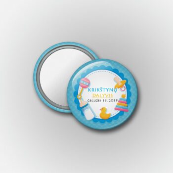 Mini nešiojamas veidrodėlis krikštynų dalyviams