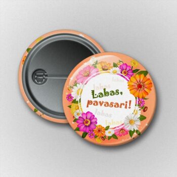 Prisegamas ženkliukas Labas, pavasari