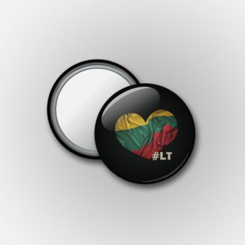 Mini veidrodėliai su Lietuvos vėliava