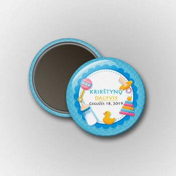Mini magnetukas dovanos krikštynų dalyviams