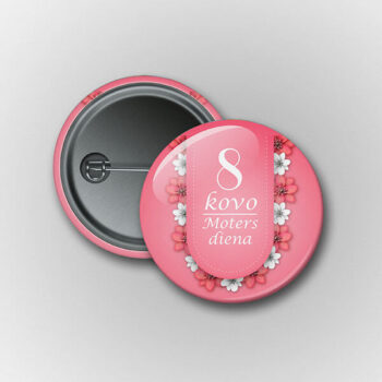 Prisegamas ženkliukas Moters diena