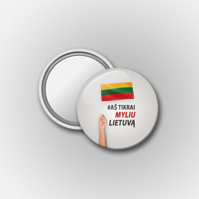 Mini veidrodėlis dovana patriotui
