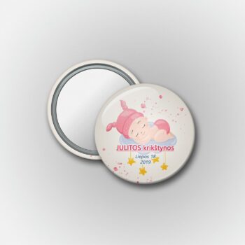 Kišeninis veidrodėlis Krikštyno šventės svečiams