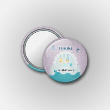Kišeniniai veidrodėliai krikštynų šventės svečiams