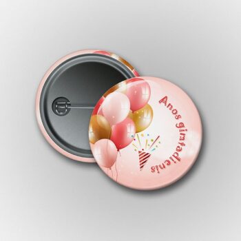 Prisegamas žeklelis gimtadienio jubiliatui