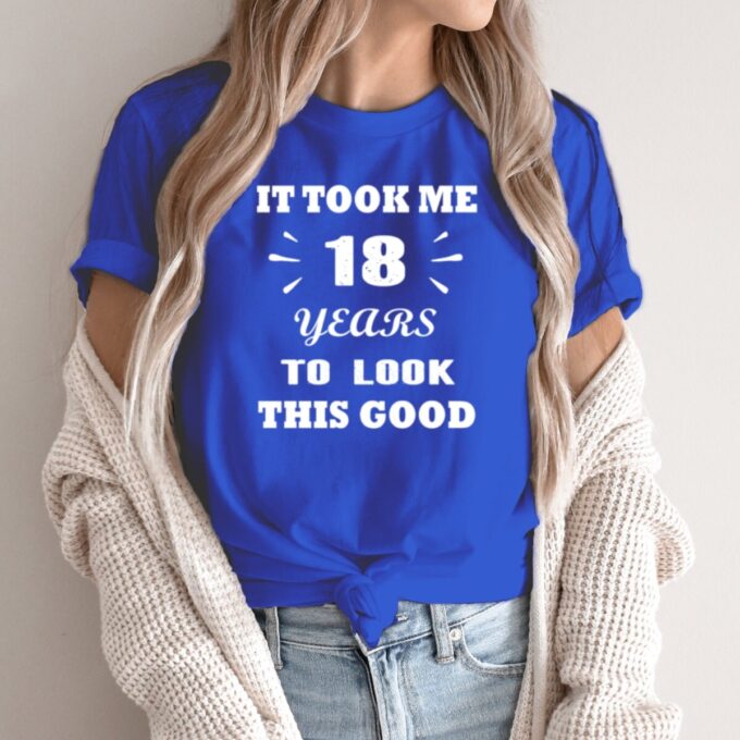 Unisex marškinėliai su spauda „18-tasis gimtadienis“ - Image 2