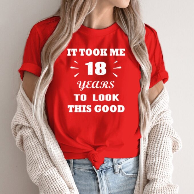Unisex marškinėliai su spauda „18-tasis gimtadienis“ - Image 3