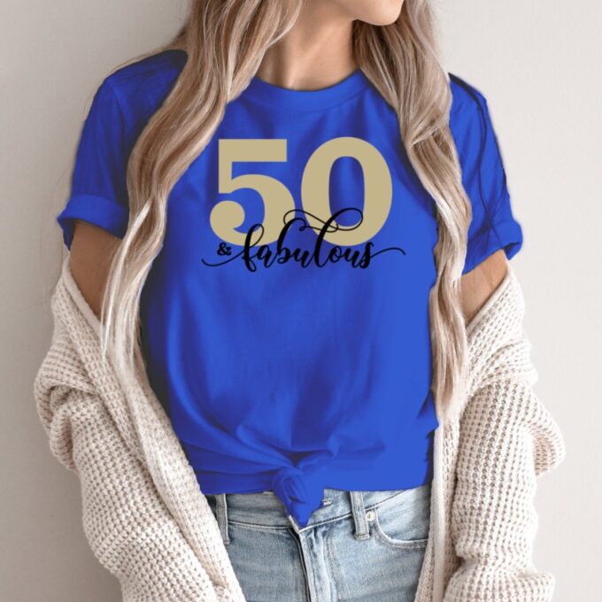 Unisex marškinėliai su spauda „50 metų“ - Image 3