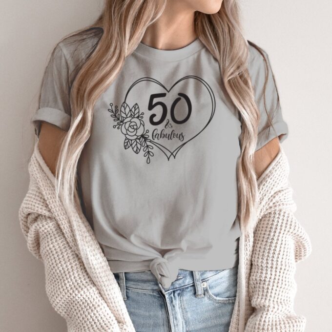 Unisex marškinėliai su spauda „50 metų gimtadienis“ - Image 2