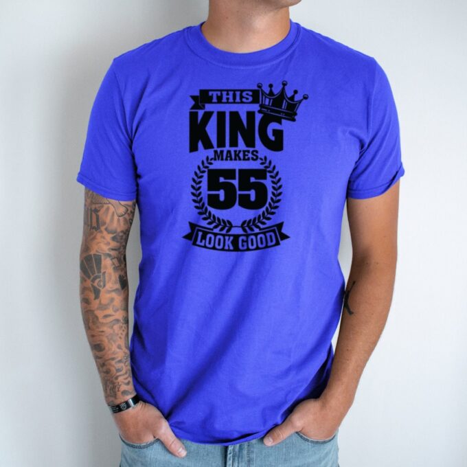 Unisex marškinėliai su spauda „55-metis“ - Image 3