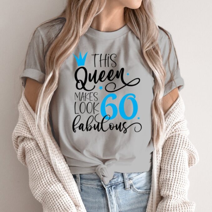 Unisex marškinėliai su spauda „60 metų gimtadienis“ - Image 2