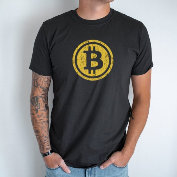 Unisex marškinėliai su spauda „Bitcoin“ - Image 2