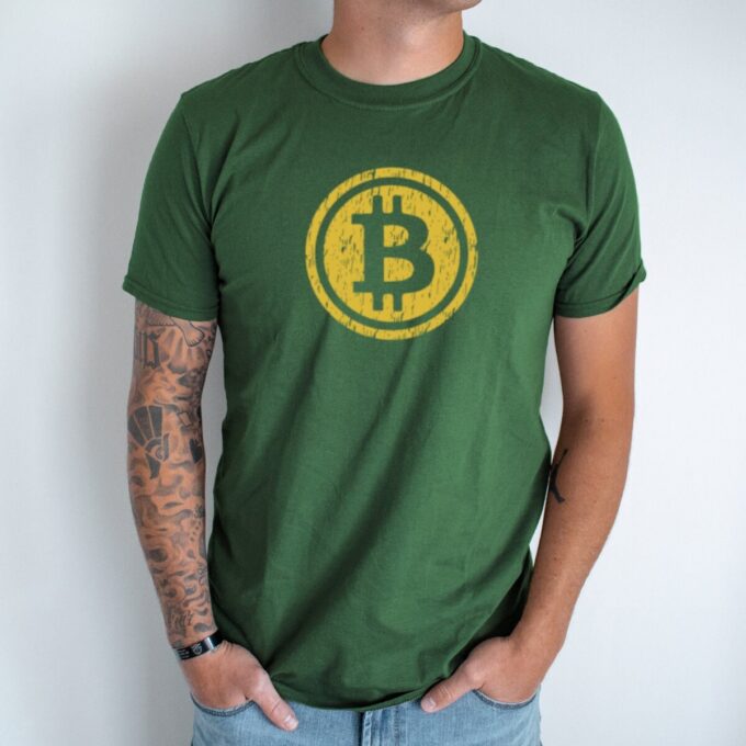 Unisex marškinėliai su spauda „Bitcoin“ - Image 5