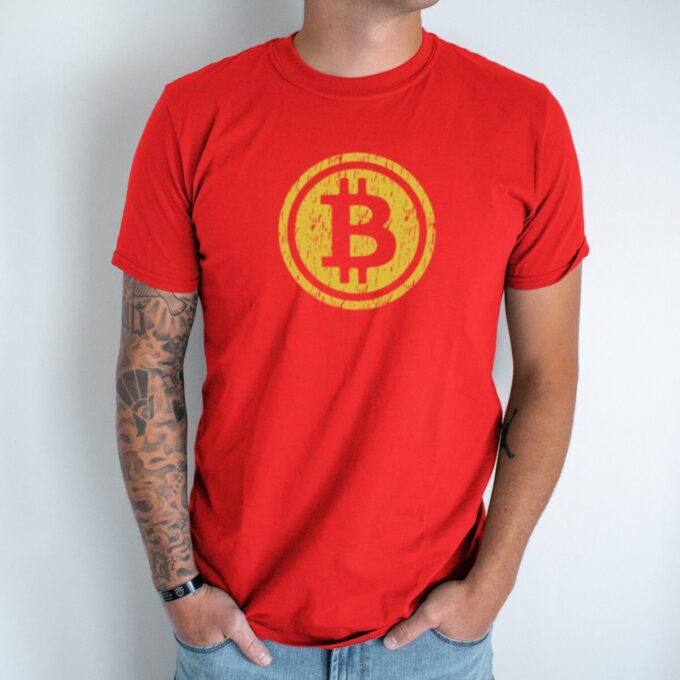 Unisex marškinėliai su spauda „Bitcoin“ - Image 6