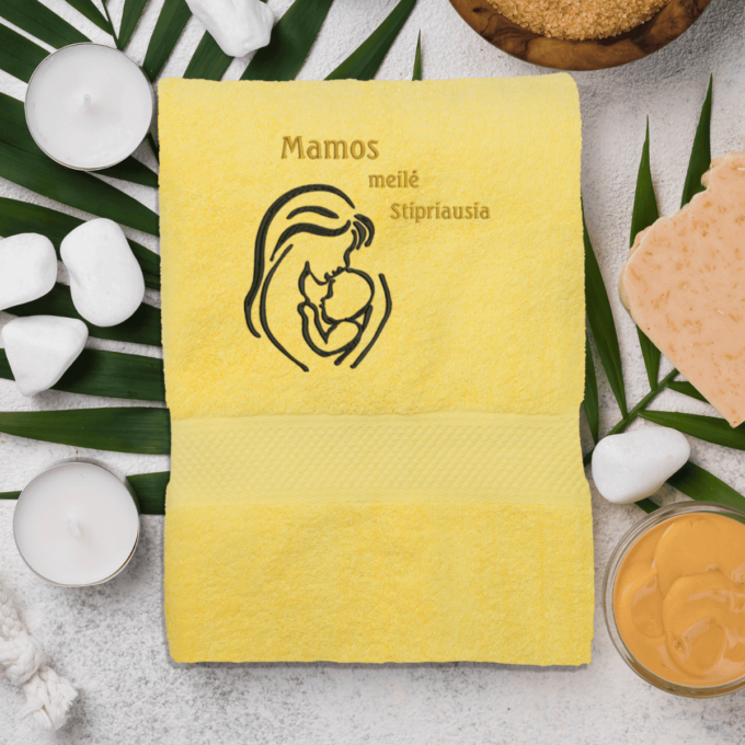 geltona-ranksluostis-mamos-meile