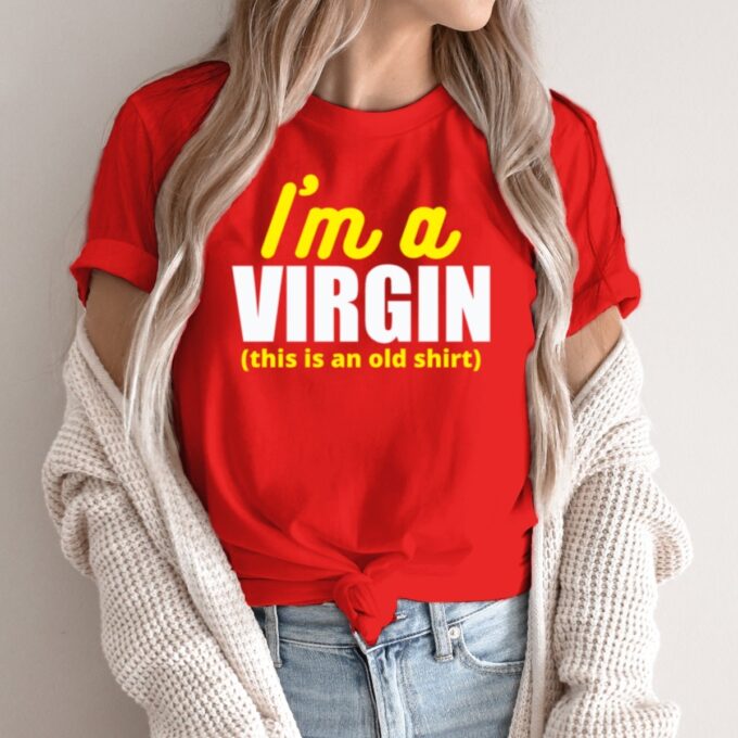 Unisex marškinėliai su spauda „I'm A Virgin“ - Image 3