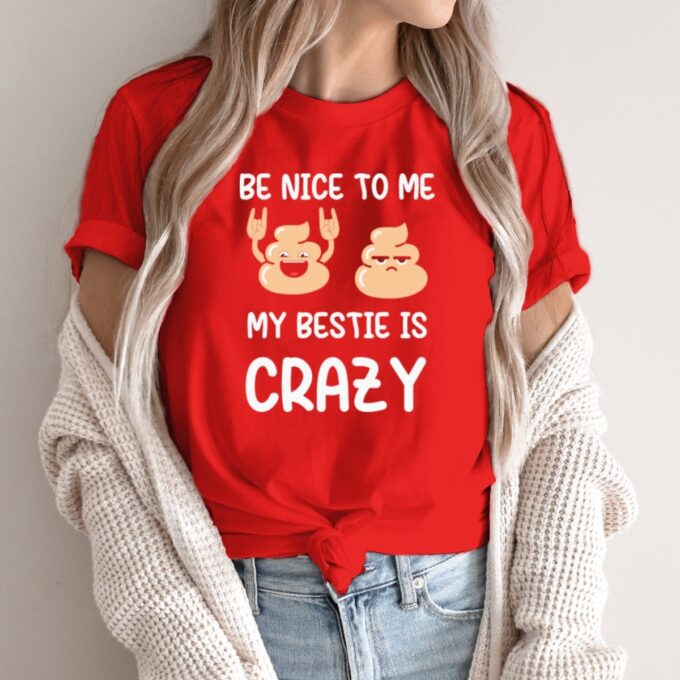 Unisex marškinėliai su spauda „My Bestie“ - Image 3