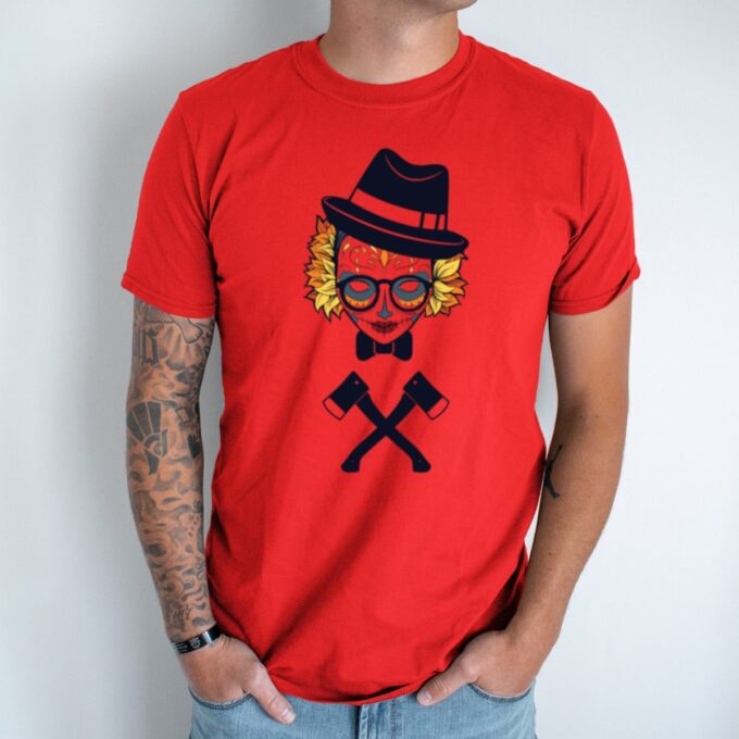 Unisex marškinėliai su spauda „Kirvukai“ - Image 4