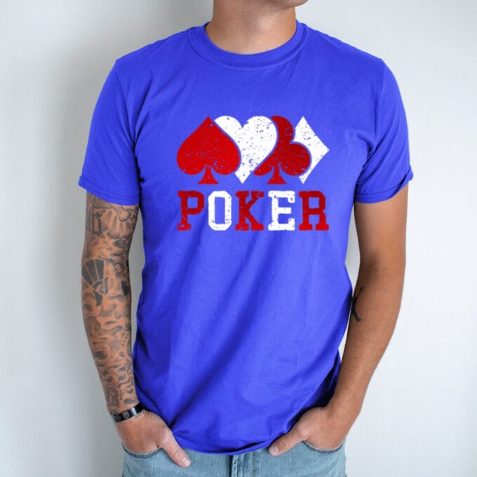 Unisex marškinėliai su spauda „Poker“ - Image 2