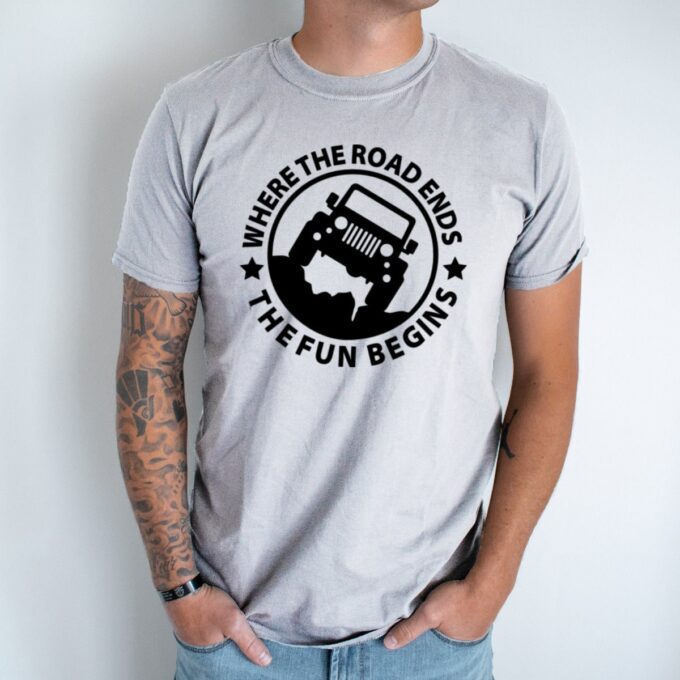 Unisex marškinėliai su spauda „Off Road“ - Image 2