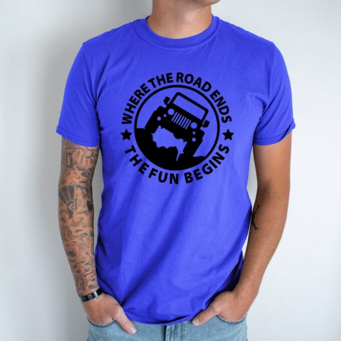 Unisex marškinėliai su spauda „Off Road“ - Image 3