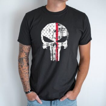 Unisex marškinėliai su spauda „The Punisher“