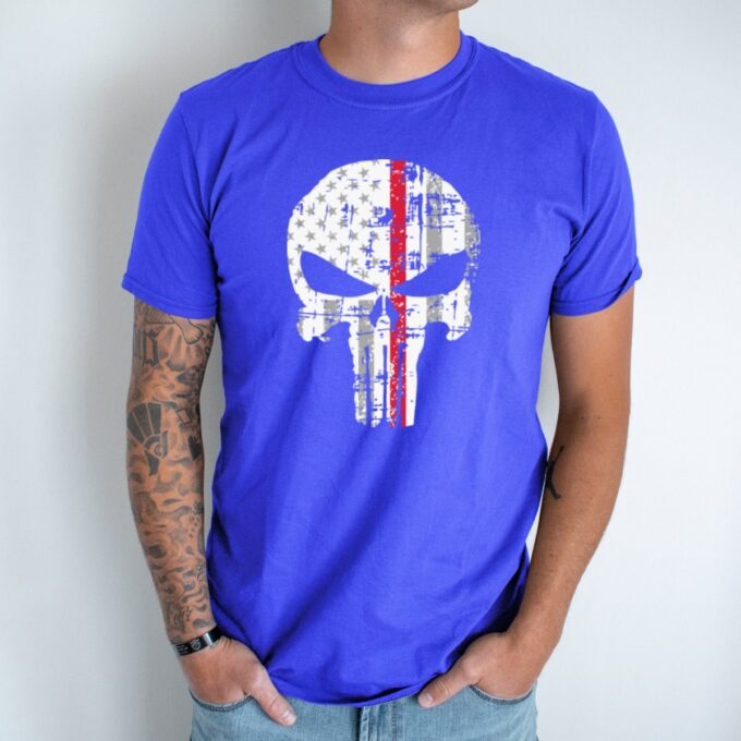 Unisex marškinėliai su spauda „The Punisher“ - Image 2