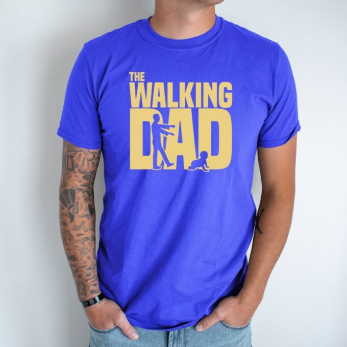 Unisex marškinėliai su spauda „The Walking Dad“ - Image 3