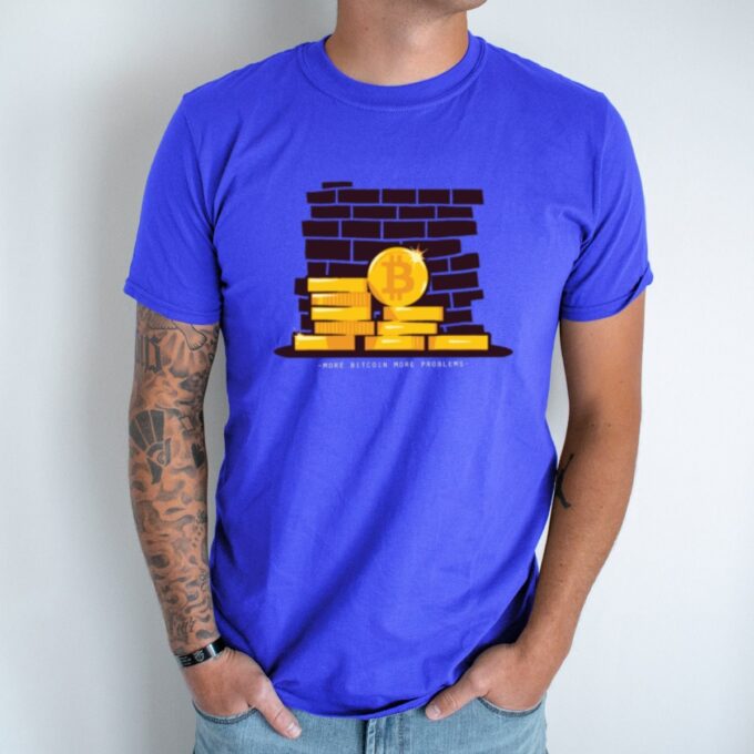Unisex marškinėliai su spauda „Vintažinis Bitcoinas“ - Image 3