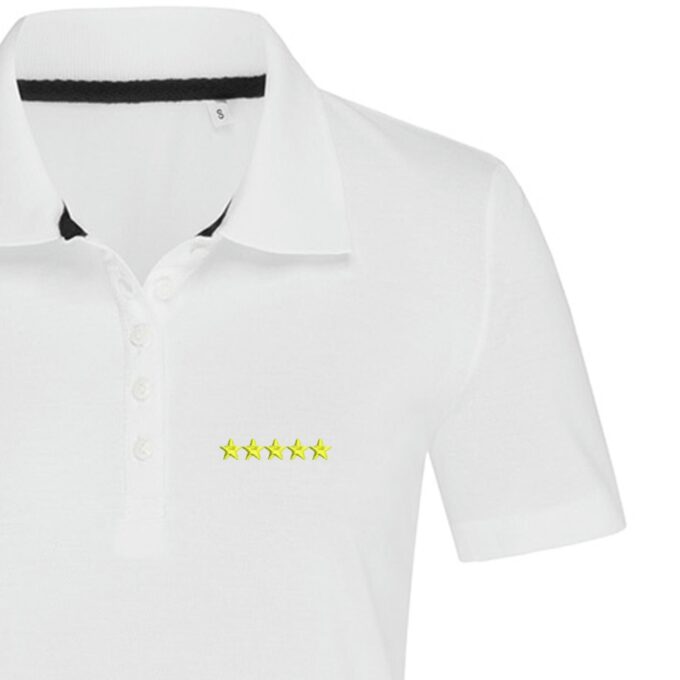 Moteriški polo marškinėliai „5 Stars“ - Image 2