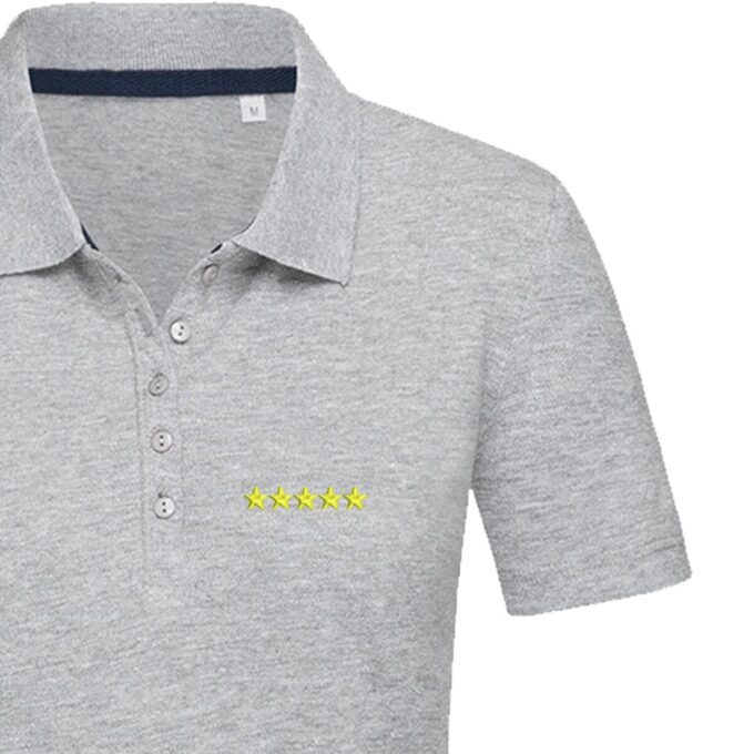 Moteriški polo marškinėliai „5 Stars“ - Image 3
