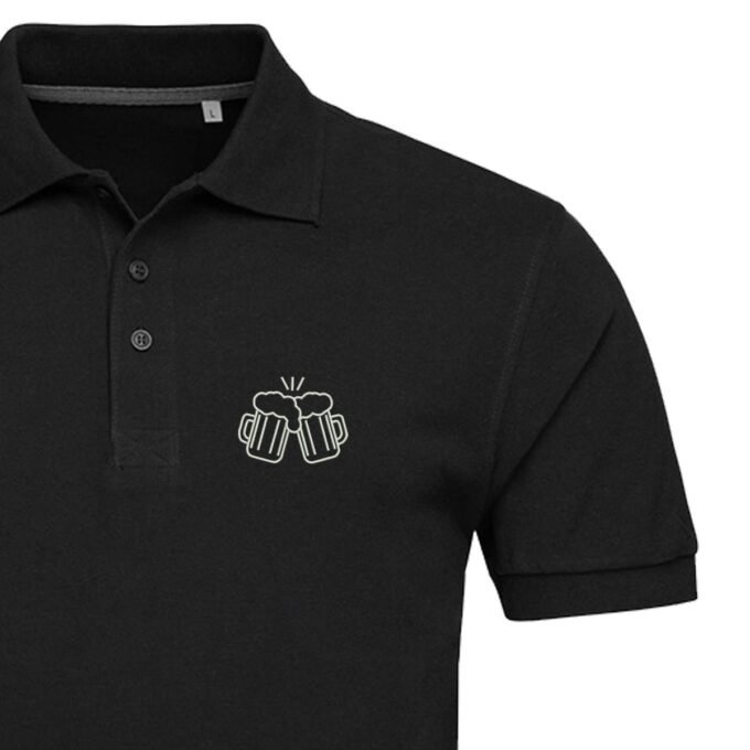 Vyriški polo marškinėliai „Alaus bokalai“ - Image 2