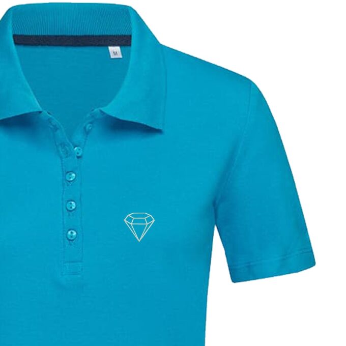 Moteriški polo marškinėliai „Deimantas“ - Image 3