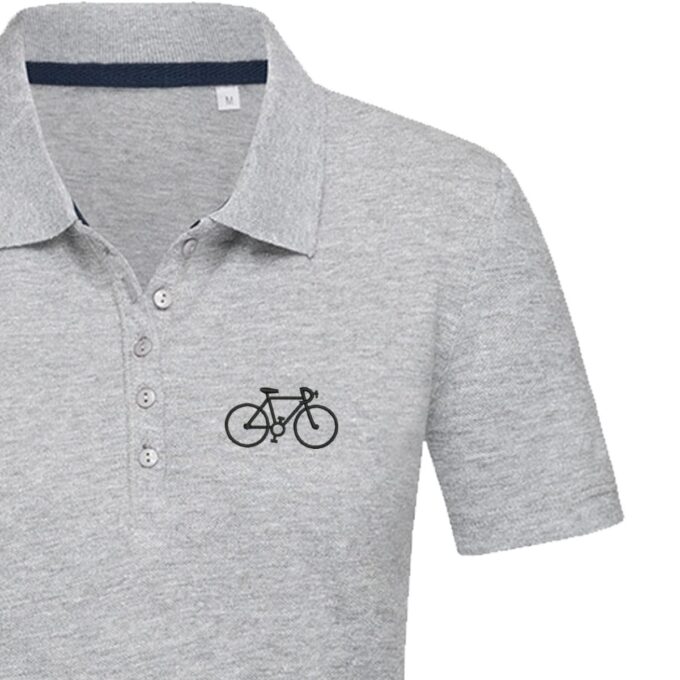 Moteriški polo marškinėliai „Dviratis“ - Image 3