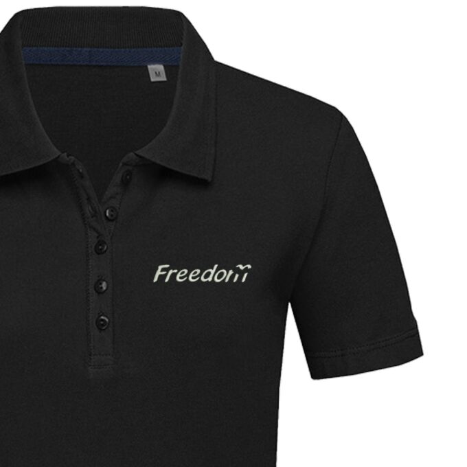 Moteriški polo marškinėliai „Freedom“ - Image 2