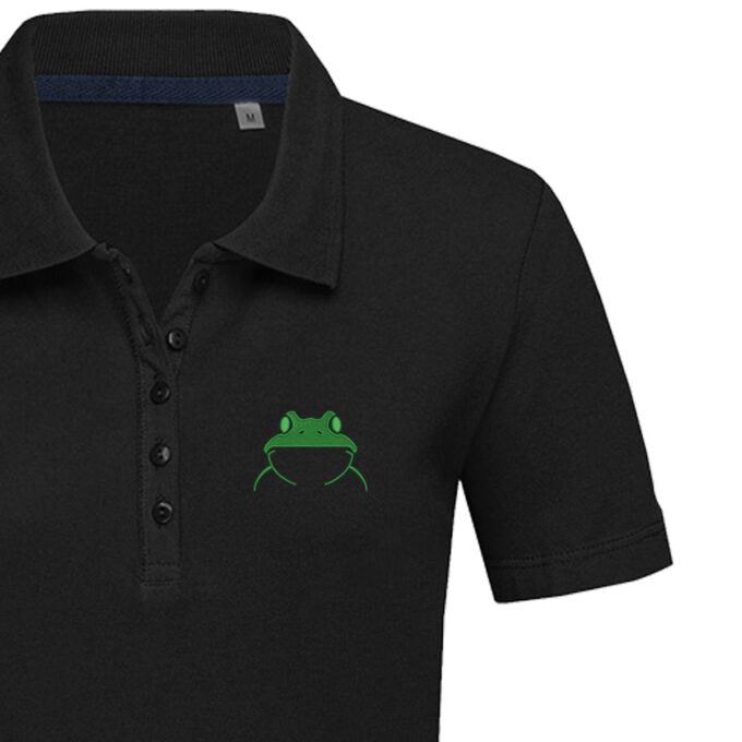 Moteriški polo marškinėliai „Varlė“ - Image 2