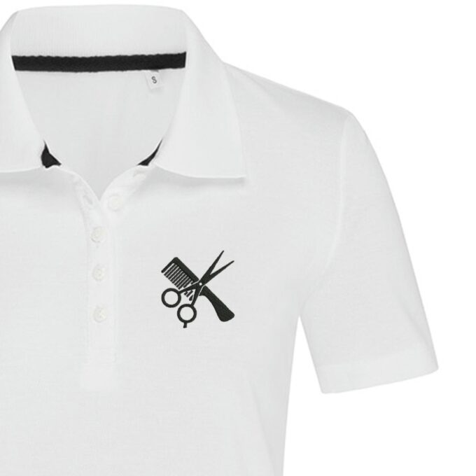 Moteriški polo marškinėliai „Kirpėja“
