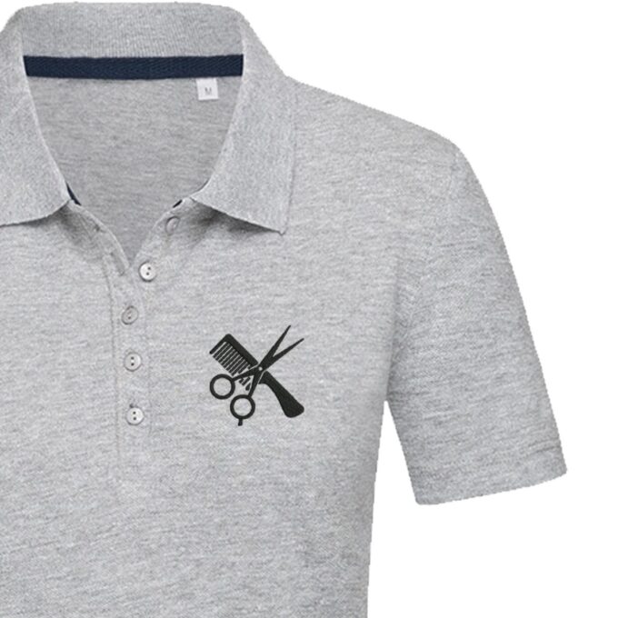 Moteriški polo marškinėliai „Kirpėja“ - Image 3