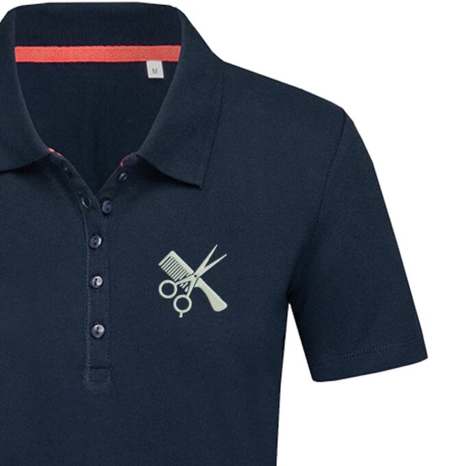 Moteriški polo marškinėliai „Kirpėja“ - Image 4