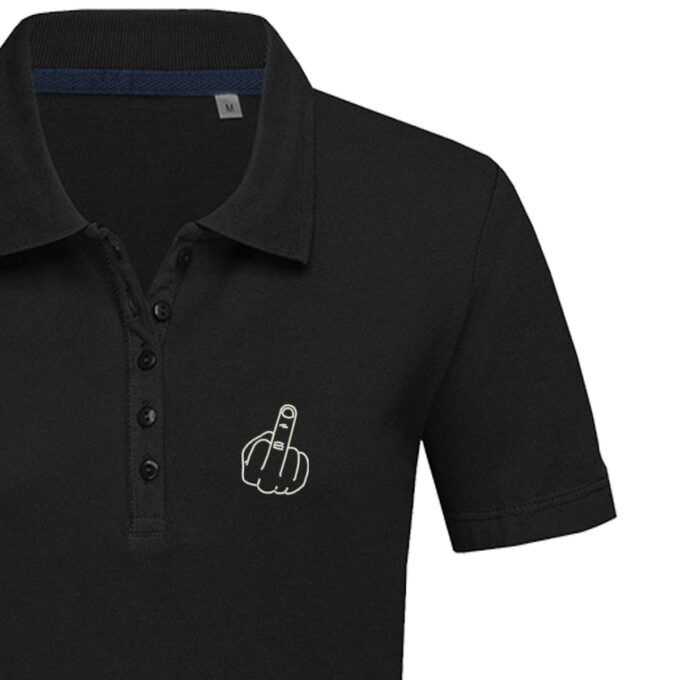 Moteriški polo marškinėliai „F*ck“ - Image 2