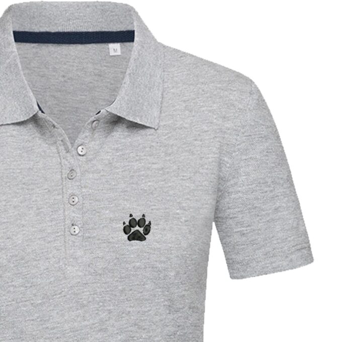 Moteriški polo marškinėliai „Pėdsakas“ - Image 3