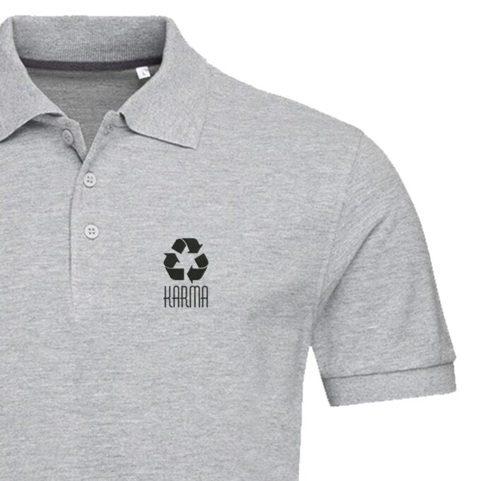 Vyriški polo marškinėliai „karma“ - Image 3