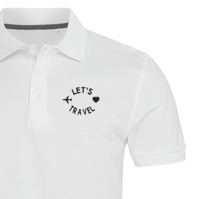 Vyriški polo marškinėliai „Let's Travel“